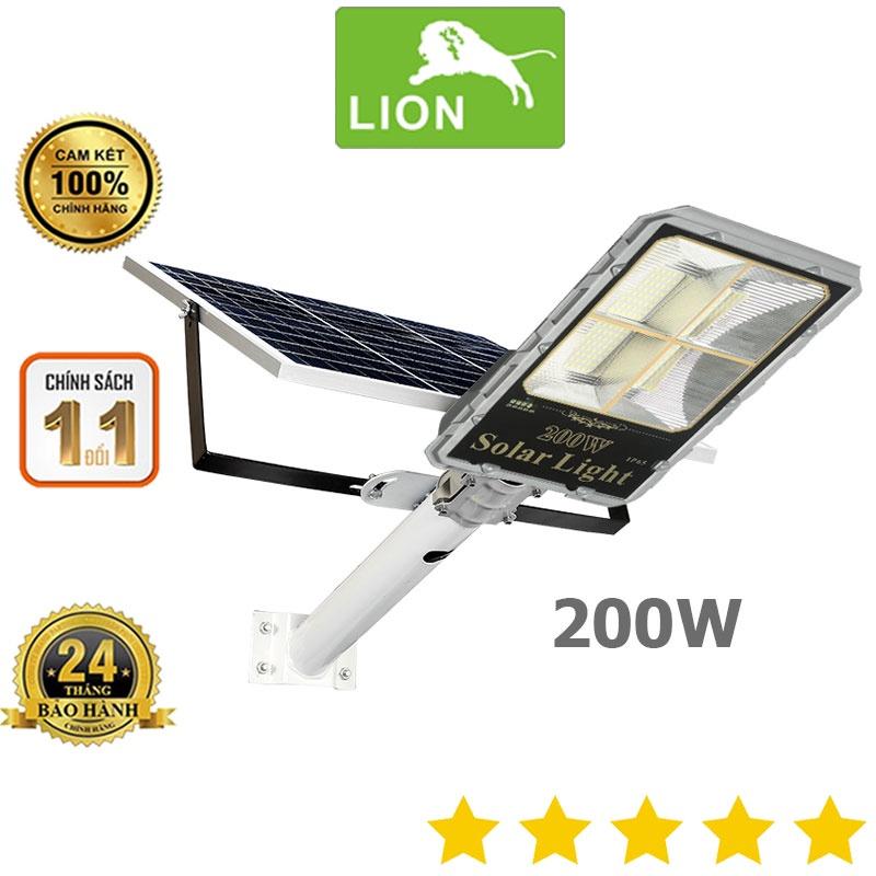 Đèn Đường Đèn Sân Vườn Năng Lượng Mặt Trời LION Công Suất 200W/300W/400W - Có Cảm Biến Tự Động Sáng Khi Trời Tối