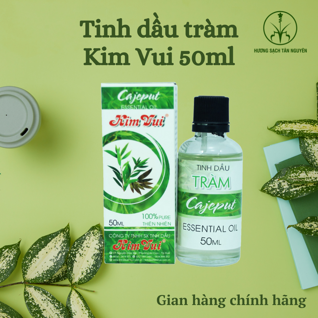 Tinh dầu tràm Kim Vui CHÍNH HÃNG 100% thiên nhiên, dầu tràm nguyên chất cho mẹ và bé chai 125ml