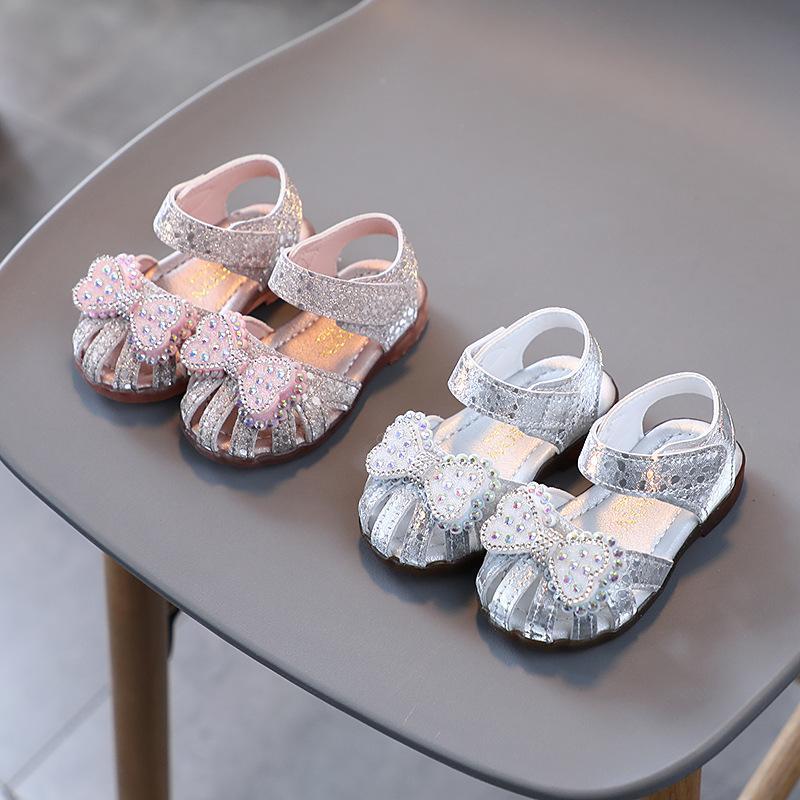 Sandal bé gái da bện giày tập đi Xăng đan công chúa cho bé 0-3 tuổi