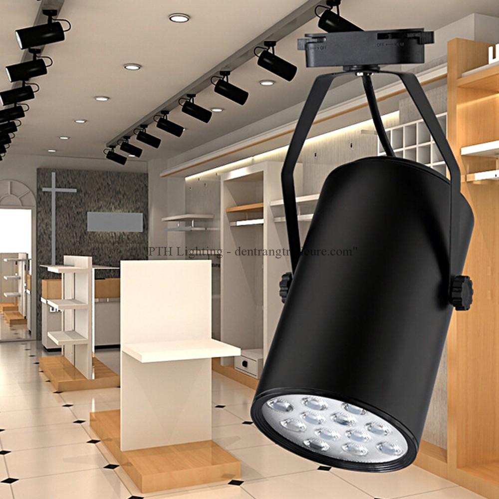 BỘ 6 ĐÈN RỌI RAY MÀU TRẮNG 12W ÁNH SÁNG TRẮNG/VÀNG VÀ 2 THANH RAY TRẮNG 1 MÉT