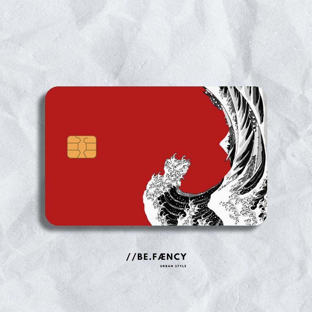 The Great Wave | Miếng Dán Skin Thẻ ATM, Thẻ Ngân Hàng, Thẻ Xe, Thẻ Chung Cư  Sticker Card - Skin Card - Hình 1