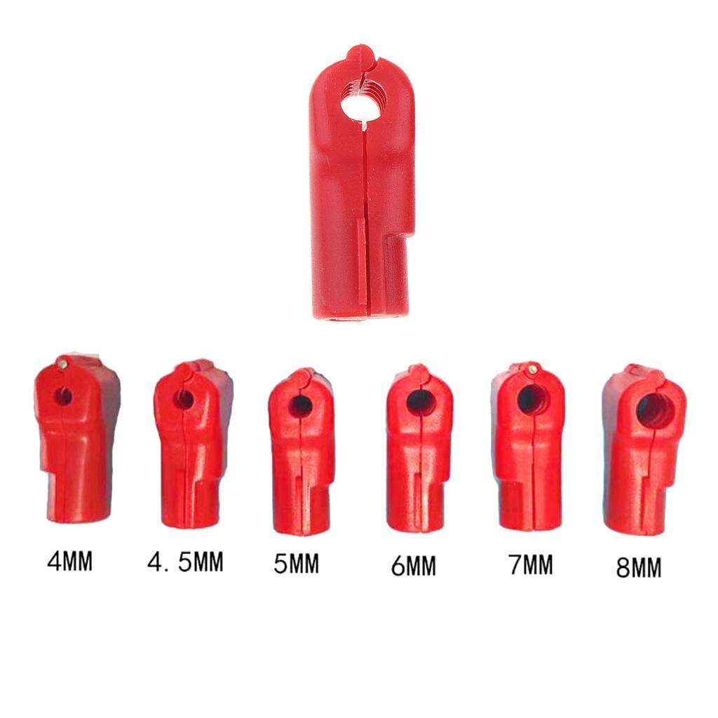 2x 100PCS Peg Hook Stop Lock for Prevent The Sweep Theft of Displayed Products on A Wire Peg, Plastic Red Lock, Retail Shop Anti-Theft Displa