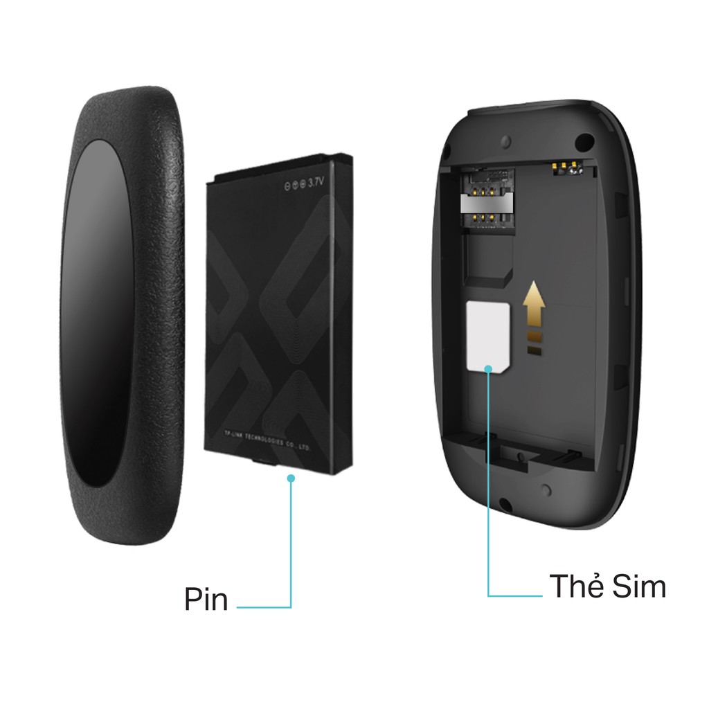 Bộ Phát Wifi Di Động TP-Lin M7000 3G/4G LTE 150Mbps Pin sạc 2000mAh
