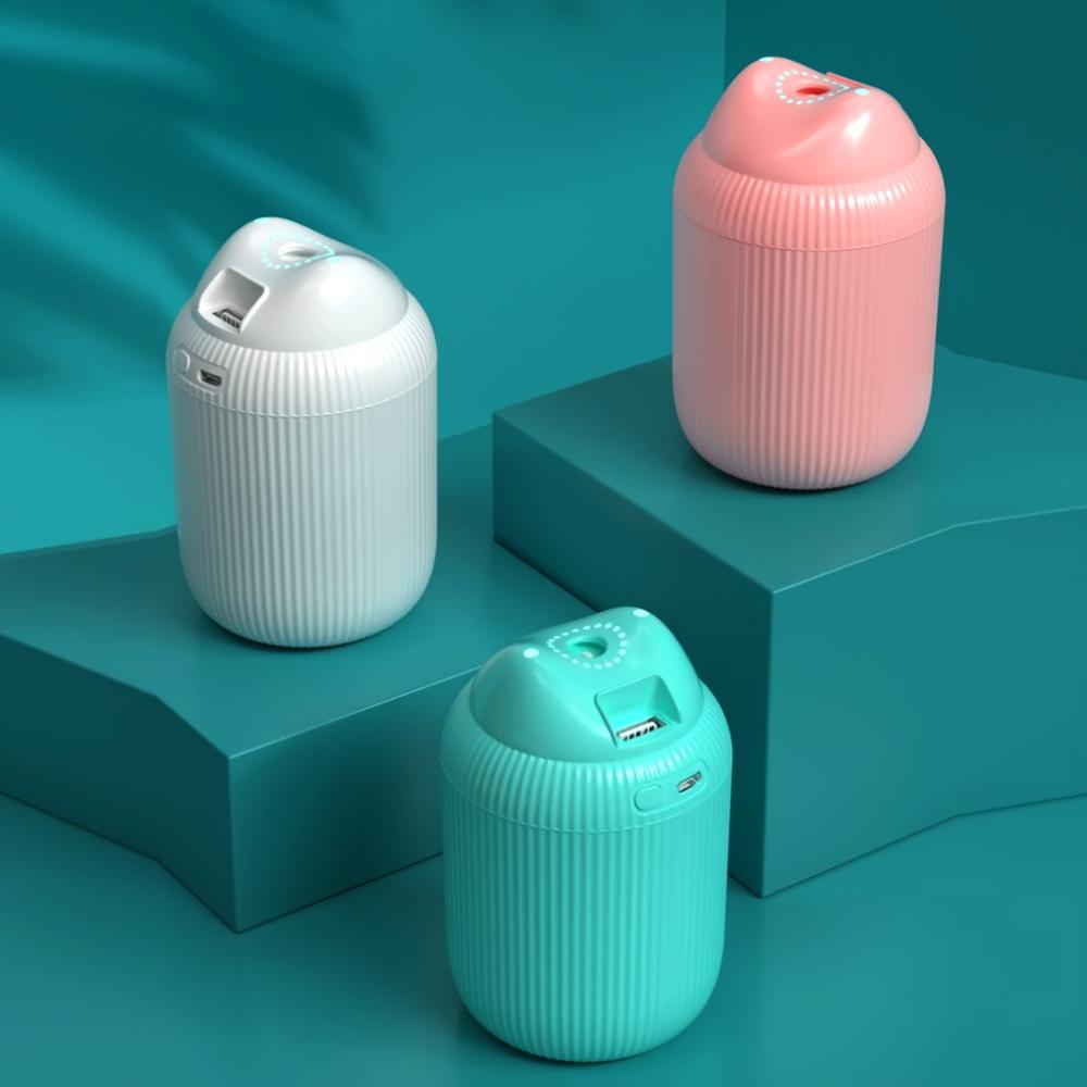 Mini Humidifier Cool Mist Portable Cat Air humidifier Ultra-Quiet Operation 220ml USB with 7 Color LED Night for Bedroom