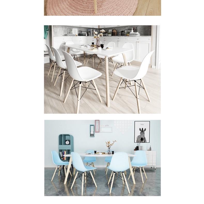 Ghế EAMES Mặt Nhựa Chân Gỗ Dùng Làm Ghế Làm Việc, Ghế Phòng Họp Ghế Trang Điểm Ghế Decor
