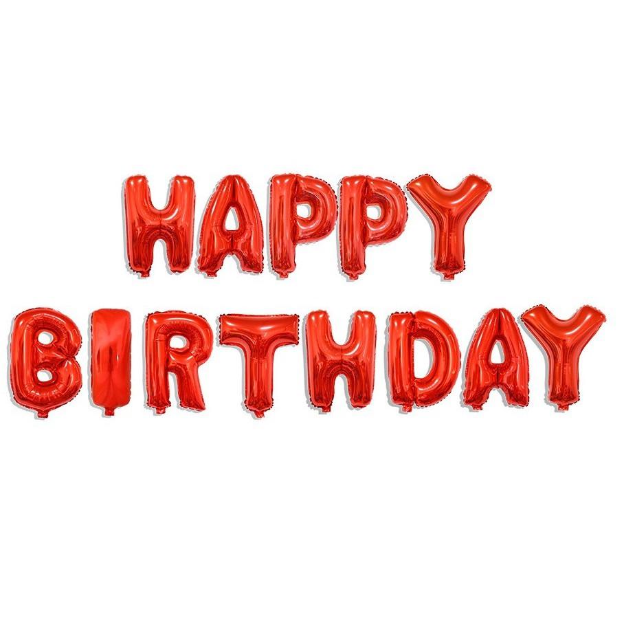 Bỏ sỉ bộ bóng bay sinh nhật chữ HAPPY BIRTHDAY