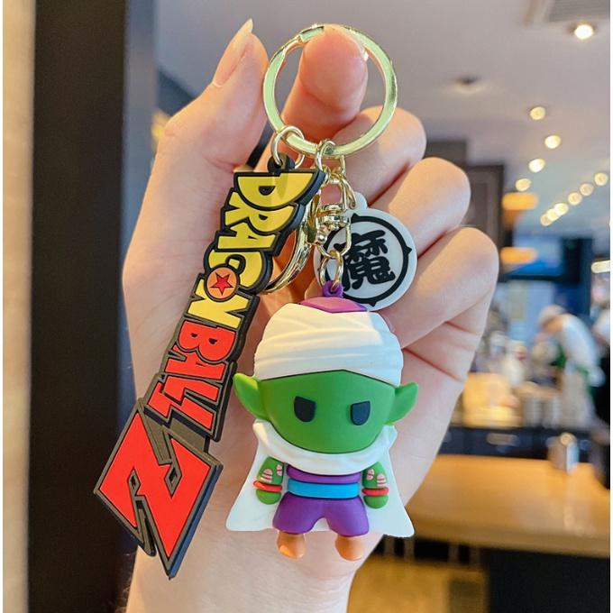 Móc khóa Dragon ball chibi lùn cute Goku Trunks Vegeta Piccolo PVC loại tốt