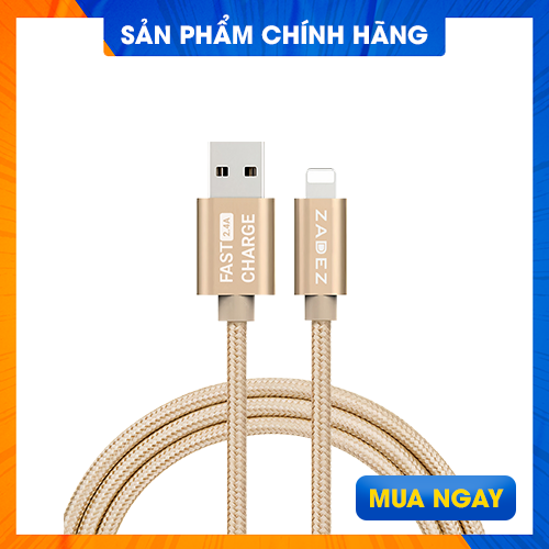 Cáp lightning sạc nhanh và truyền dữ liệu ZCC-126 - Hàng Chính Hãng