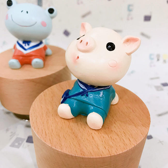 hộp nhạc xoay tròn hình thú