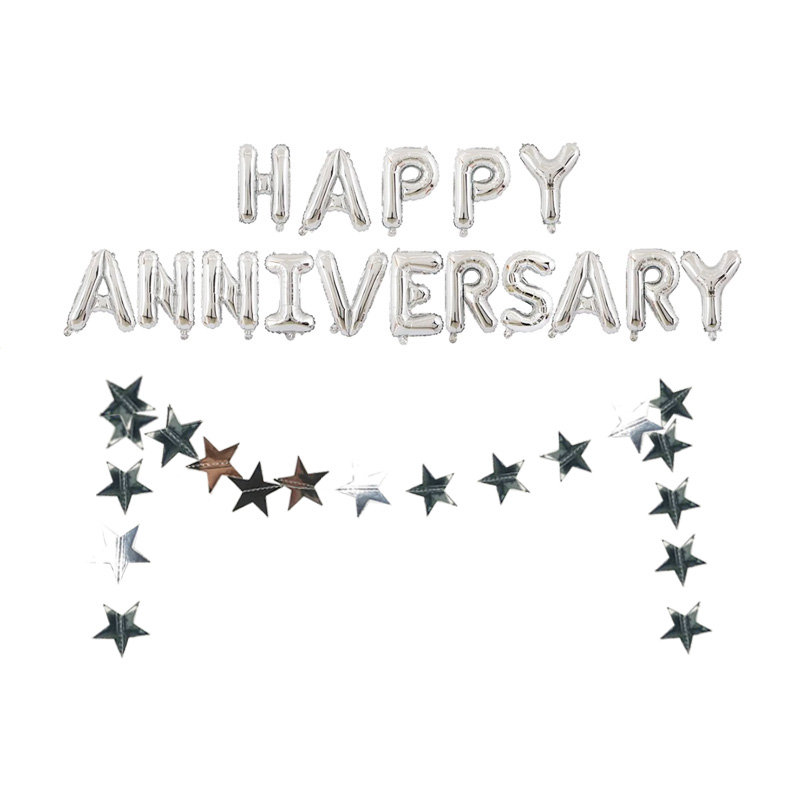 Combo bong bóng trang trí mừng kỷ niệm Happy Anniversary