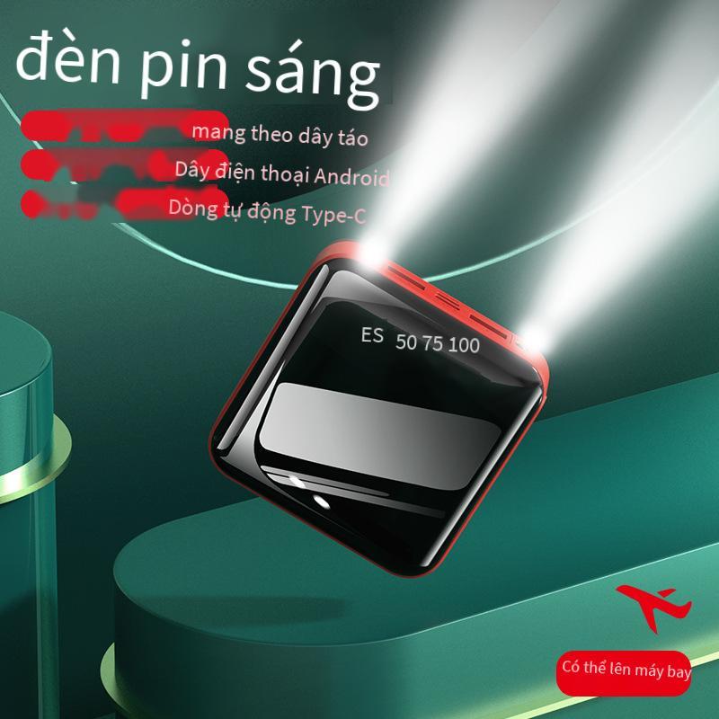 Đảm bảo chất lượng sạc kho báu mini dung lượng lớn 20000 mAh gương hiển thị kỹ thuật số đi kèm với một dòng năng lượng di động quà tặng in LOG