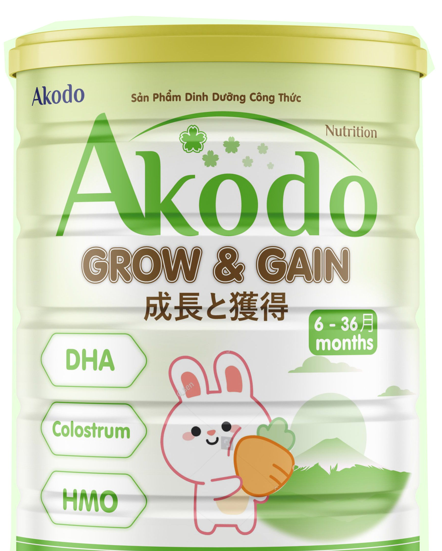 Sữa Akodo Grow&amp;amp;Gain dành cho bé từ 6-36 tháng tuổi - 400gram