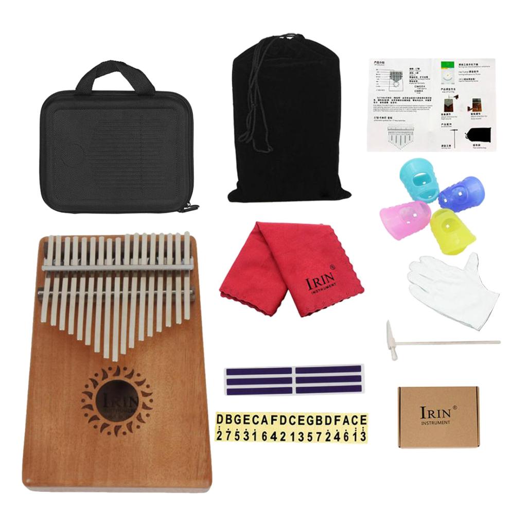 Portable 17 Key  Mbira Finger Percussion Thumb Piano
