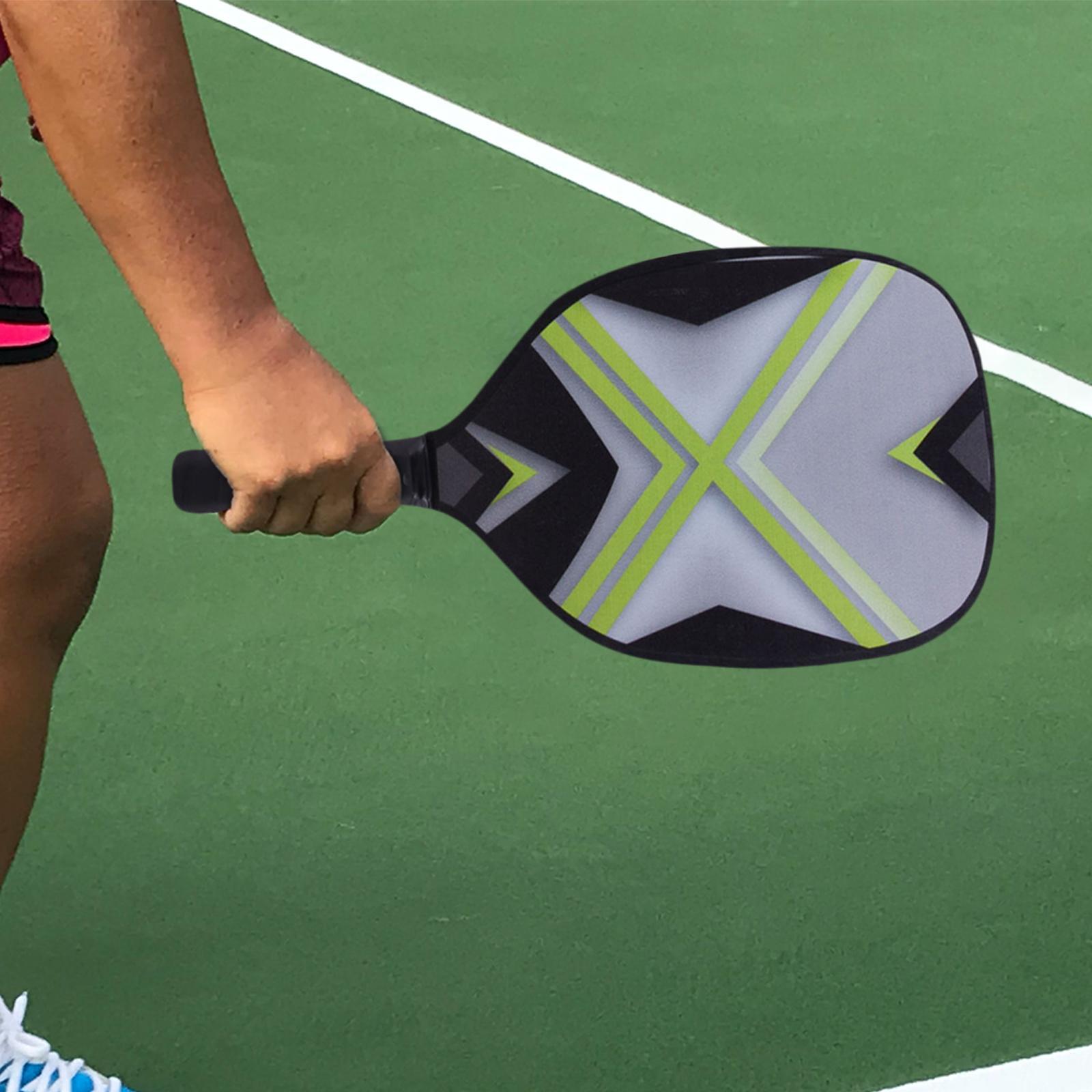 Pickleball Paddles Set of 2 Rackets with 4 Balls and Storage Bag for Indoor and Outdoor Tournament