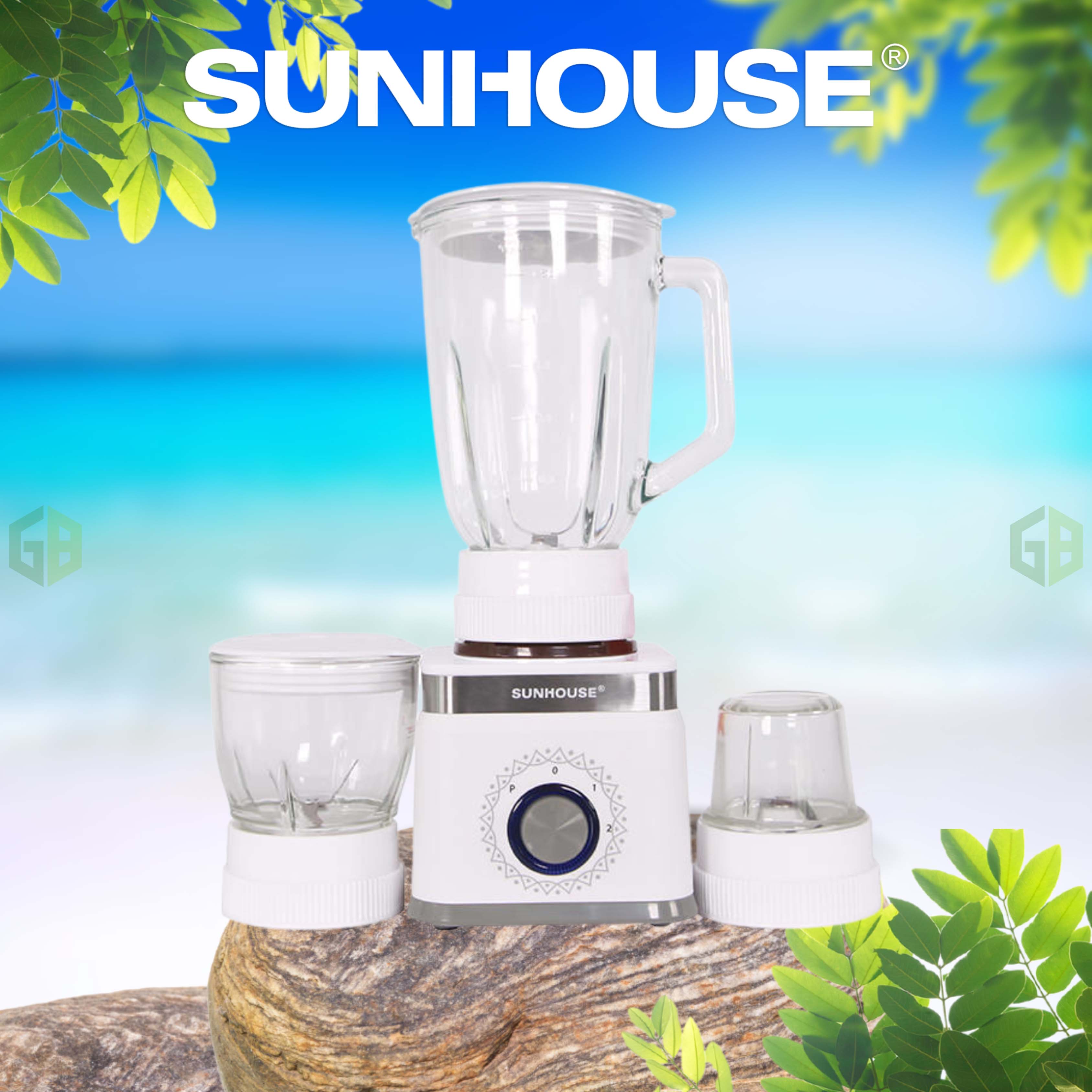 Máy xay sinh tố 3 cối Sunhouse SHD5582 - Hàng chính hãng