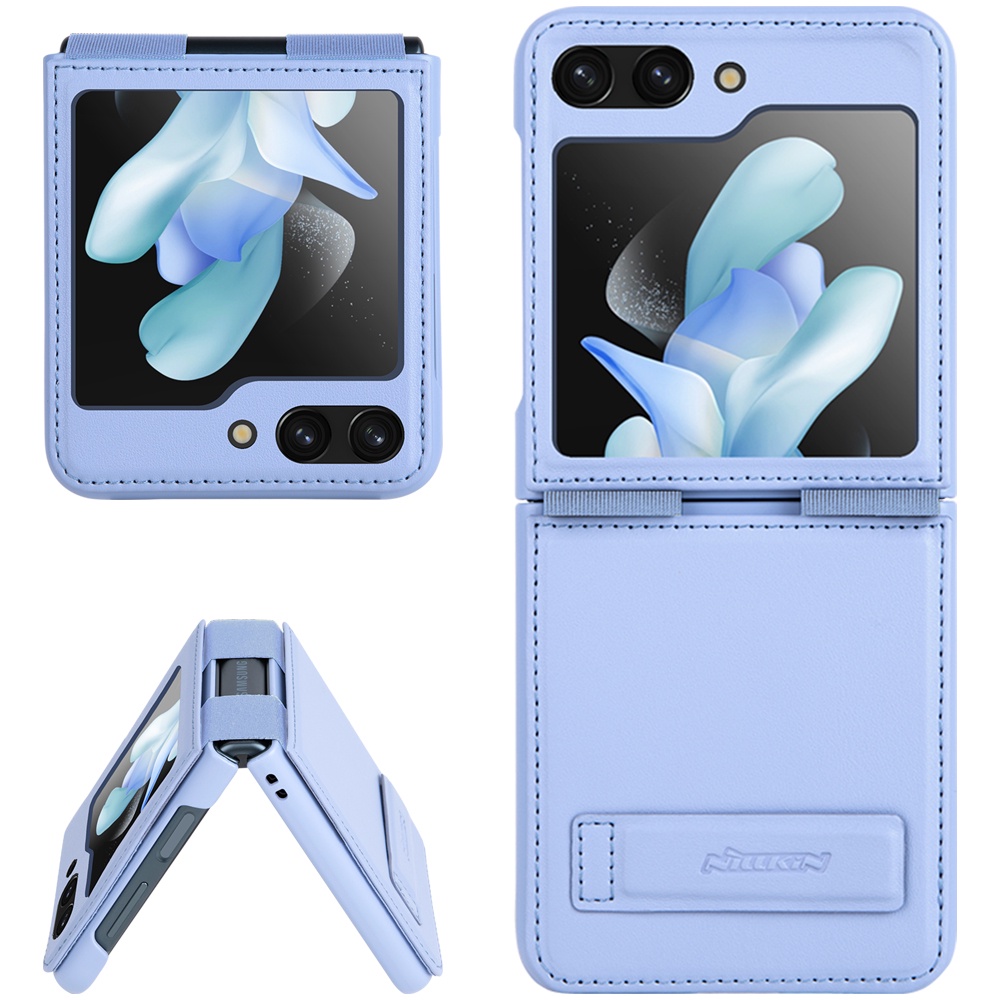 Ốp Case Nillkin Qin Leather Dành Cho Samsung Galaxy Z Flip 5 5G - Hàng Chính Hãng