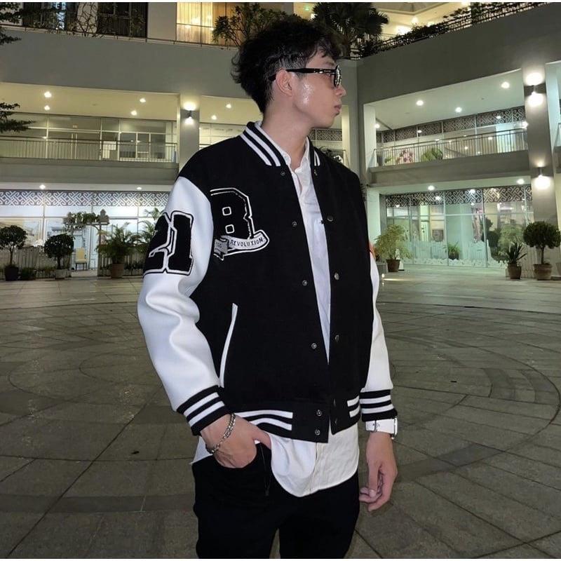 Áo Khoác Bomber 21 JOLIE Unisex Jacker nỉ ép bro, sweater form rộng tay bồng cá tính nam nữ Ulzzang