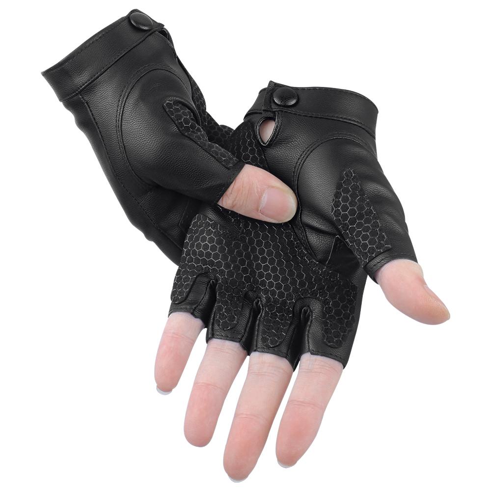 Da Fingerless Gloves Nữ Mùa Hè 2020 Thời Trang Xe Đạp Găng Tay Đi Xe Máy Chống Trơn Trượt Thể Thao Làm Việc Bộ Leo Núi, Chạy Bộ