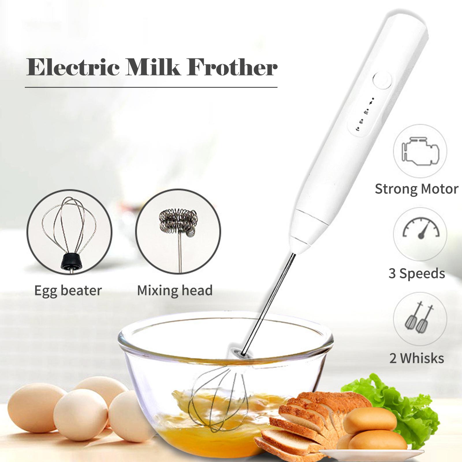 Cây Đánh Bọt Sữa Tự Động Bằng Điện Thép Không Gỉ Sạc Usb