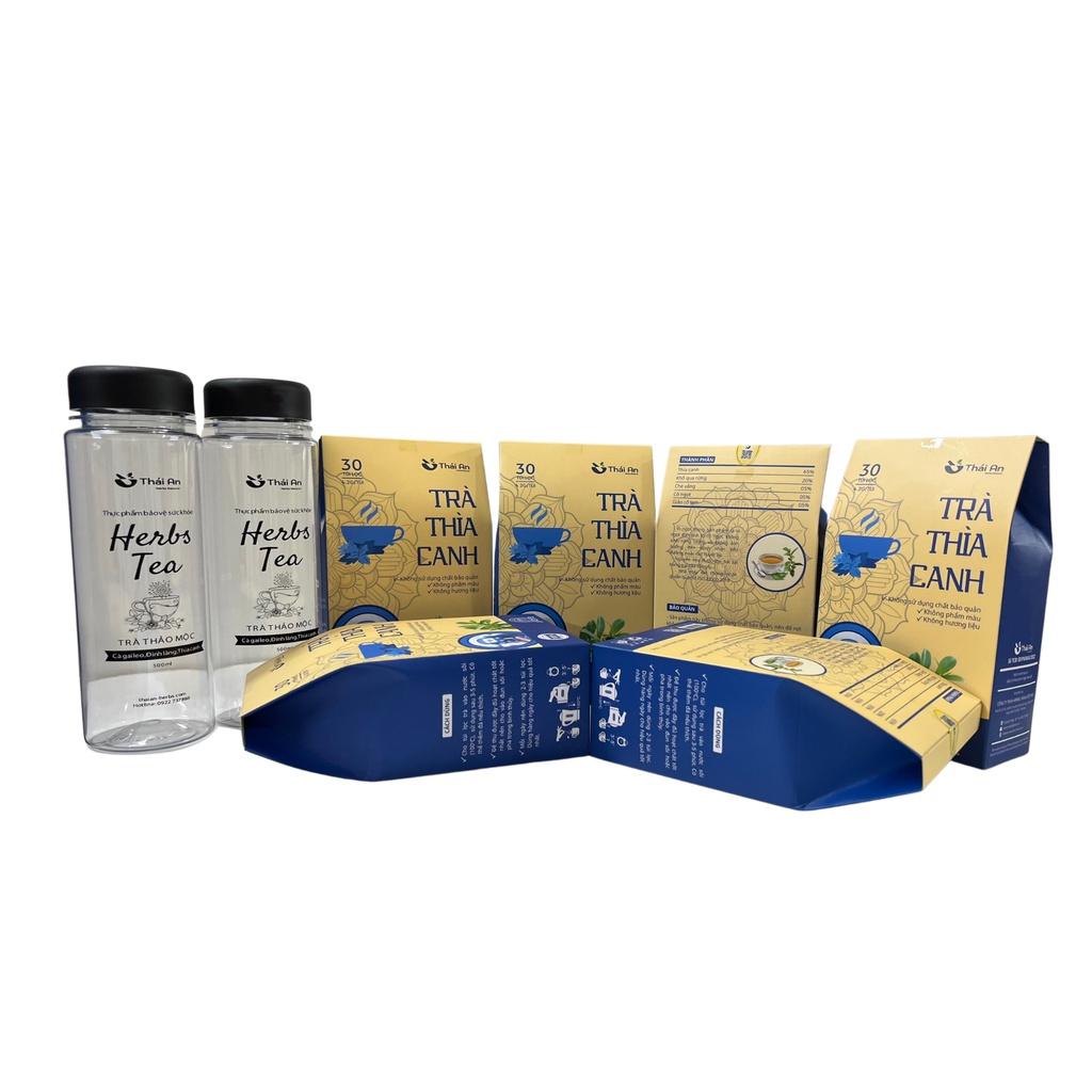 COMBO 5 Trà Thìa Canh Thái An - Trà Túi Lọc Thảo Mộc Hỗ Trợ Sức Khỏe An Thần Giảm Stress - Tặng 2 Bình Nước Cao Cấp