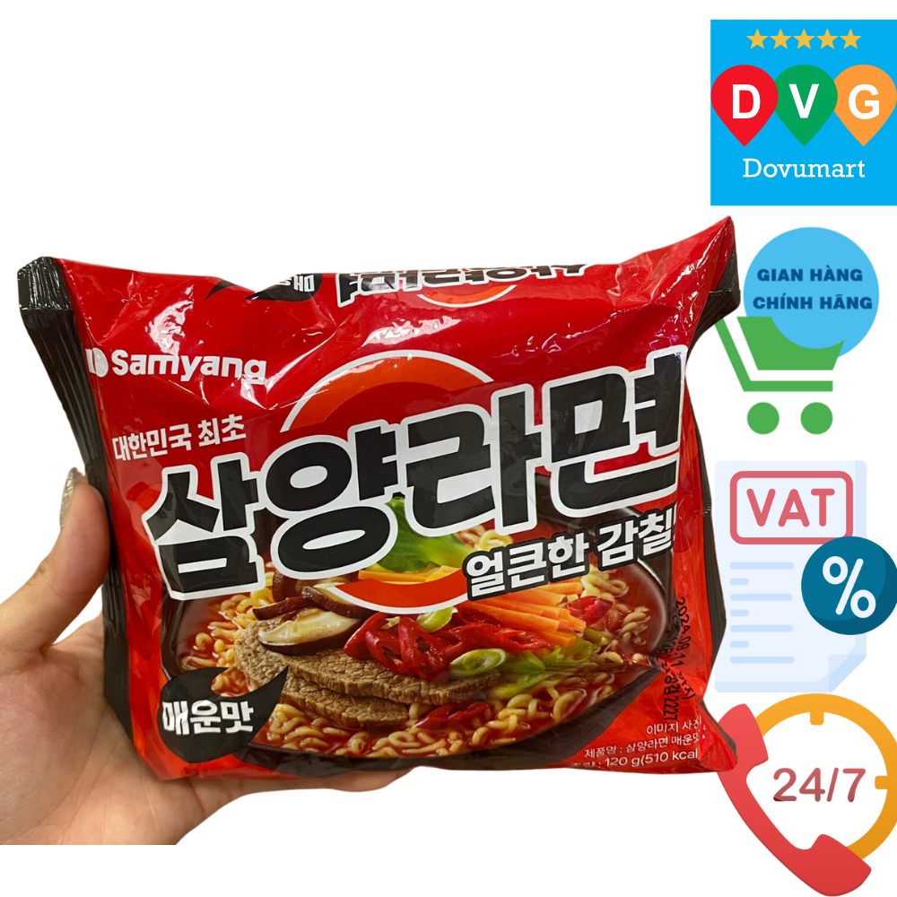 Hình ảnh Mì Tôm Cay Samyang Hàn Quốc Gói 120g / 삼양라면 매운맛