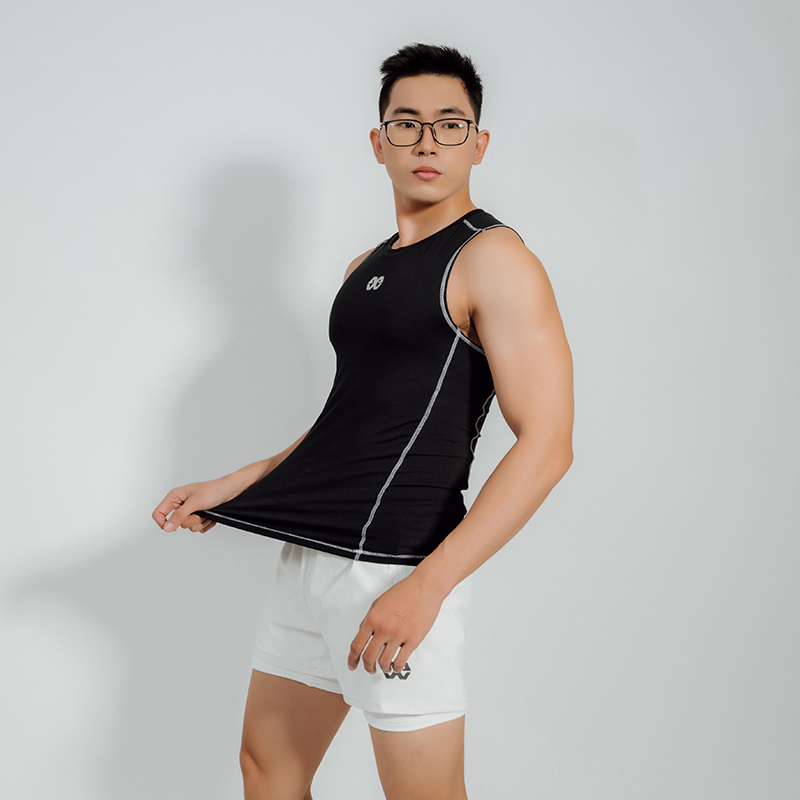 Áo Sát Nách Tanktop Nam Thể Thao Giữ Nhiệt Co Giãn Ôm Body Bó Cơ - LocalBrand X9 - Tập Gym Yoga Chạy Bộ Tennis - X010