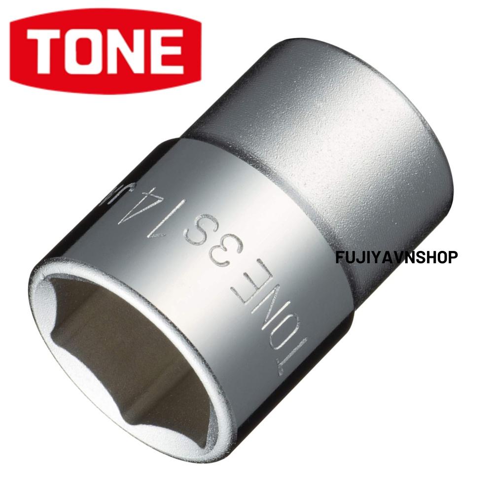 Đầu tuýp 6 cạnh ngắn Tone HP3S-14 ra đầu lục giác 14mm