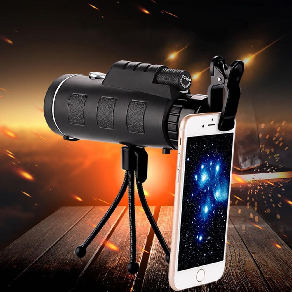 Ống Nhòm Panda Monocular 1 Mắt Với Túi Đựng, Dây Đeo Và Gá Kết Nối Điện Thoại Kèm Theo Thích Hợp Đồng Hành Cùng Bạn Trên