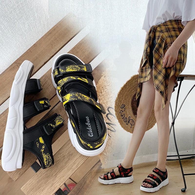 (S99) Sandal VẨY SƠN đế gấu 2 phân