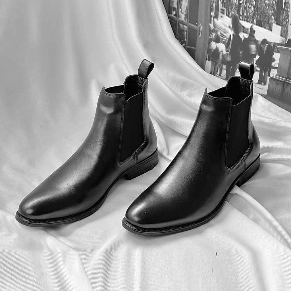 Giày Chelsea Boots nam da cao cấp không nhăn, đã khâu đế GN1071 Manddfashion