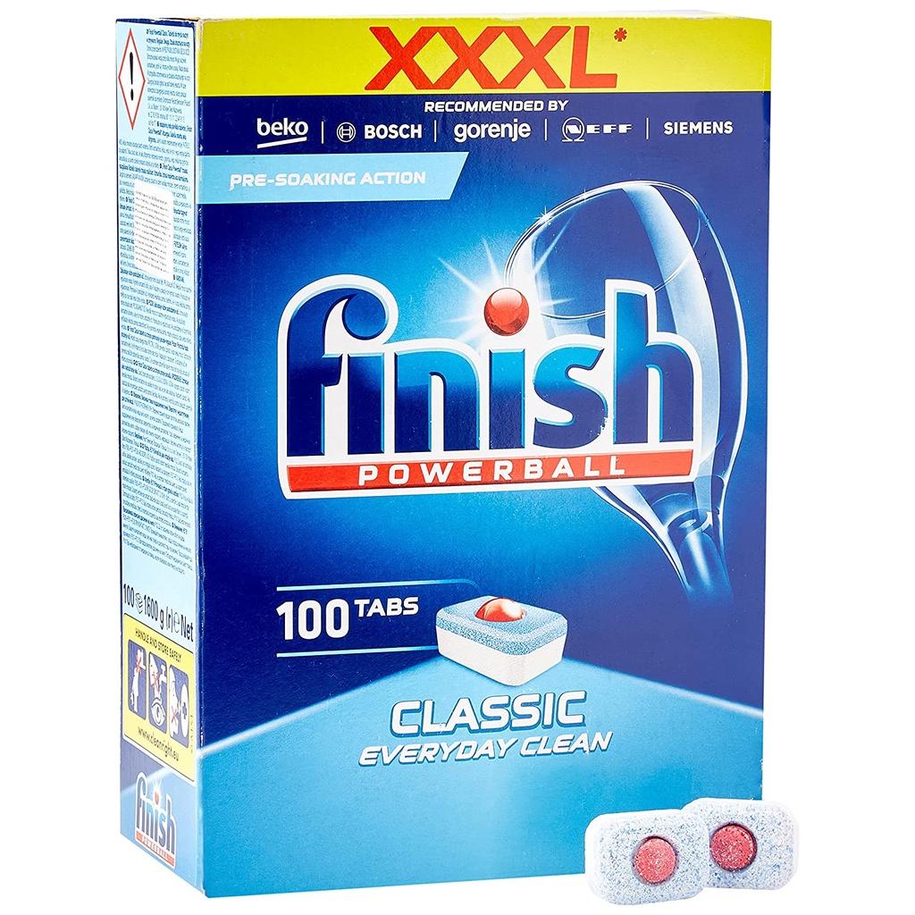 Viên rửa bát Finish Classic 110 Viên Hộp - Nhập khẩu Châu Âu