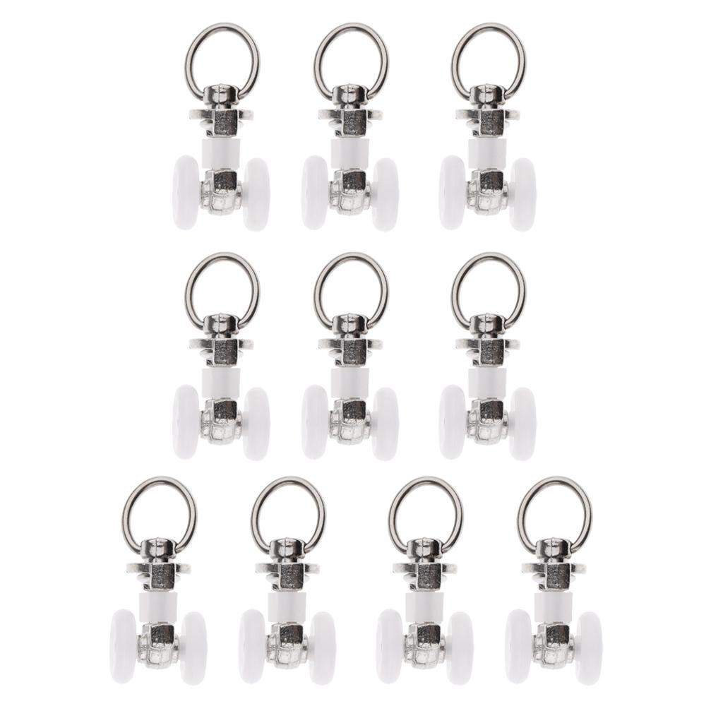 10 Mảnh Hợp Kim Rèm Theo Dõi Tàu Lượn đường Sắt Trượt Bánh Xe Con Lăn