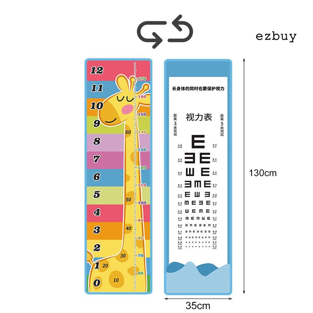 EY-27Pcs/Set Sticky Height Growth Chart Multifunctional Lovely Two-sided Visual Heights Chart Toy for Home