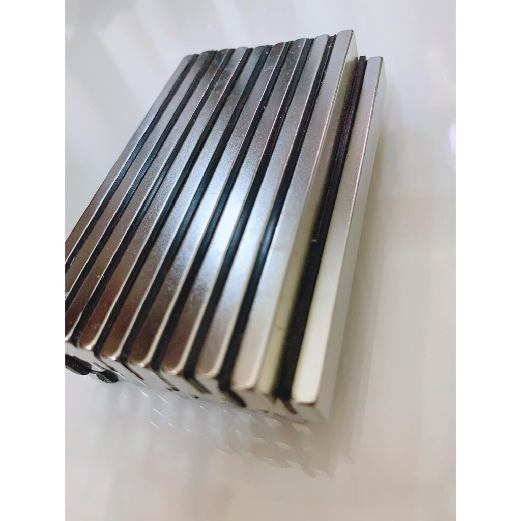 Nam châm viên đất hiếm 100x10x5mm loại siêu mạnh