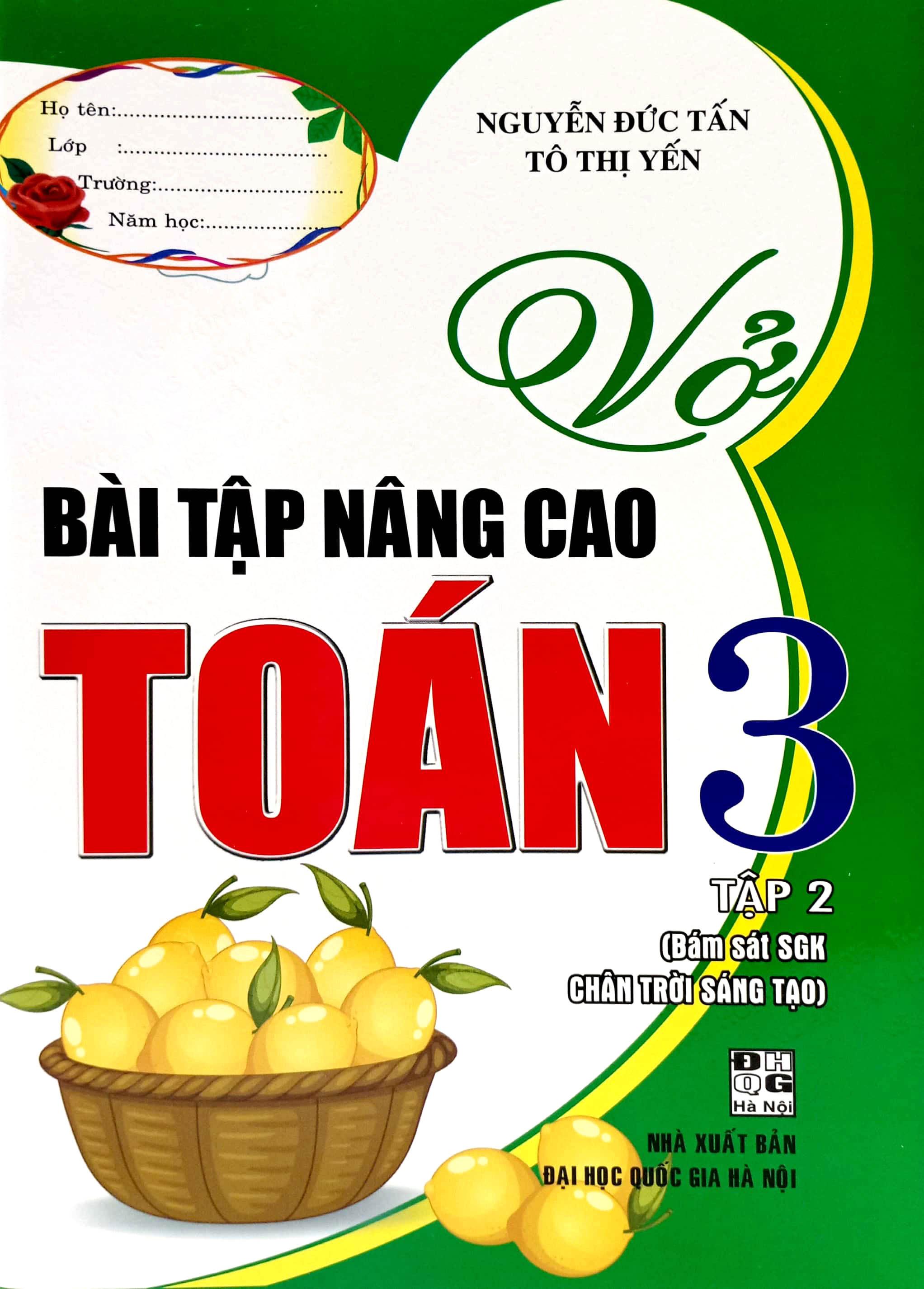 Vở Bài Tập Nâng Cao Toán 3 - Tập 2 (Bám Sát SGK Chân Trời Sáng Tạo)