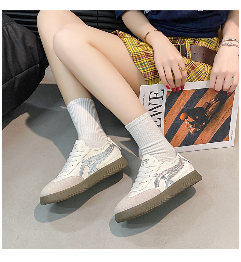 Giày thể thao nữ đế êm nhẹ, thoáng khí đế cao su đúc, chống trơn trượt hạn chế mòn  – GNU2099