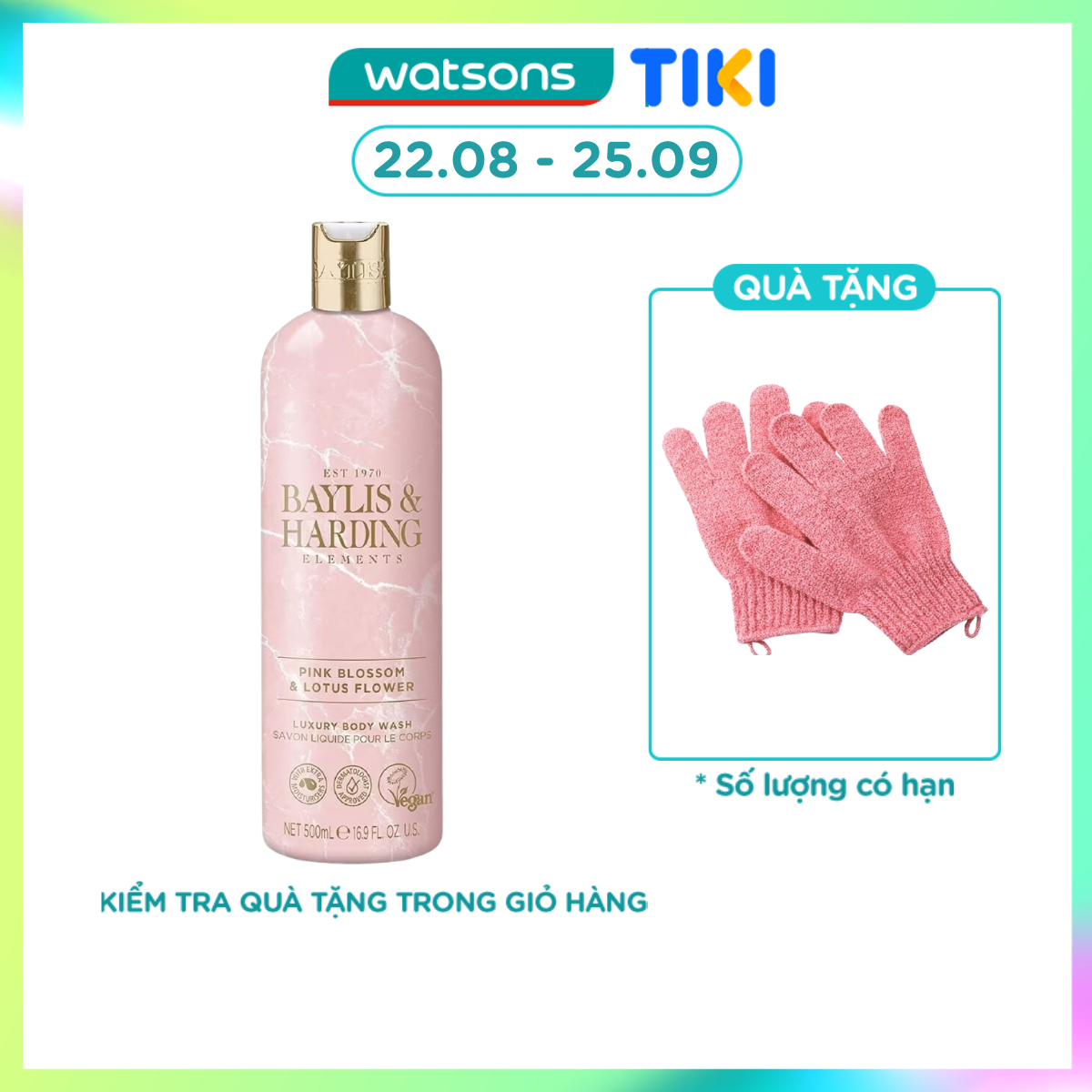 Sữa Tắm Baylis & Harding Hương Hoa Hồng Và Hoa Sen Pink Blossom & Lotus Flower 500ml