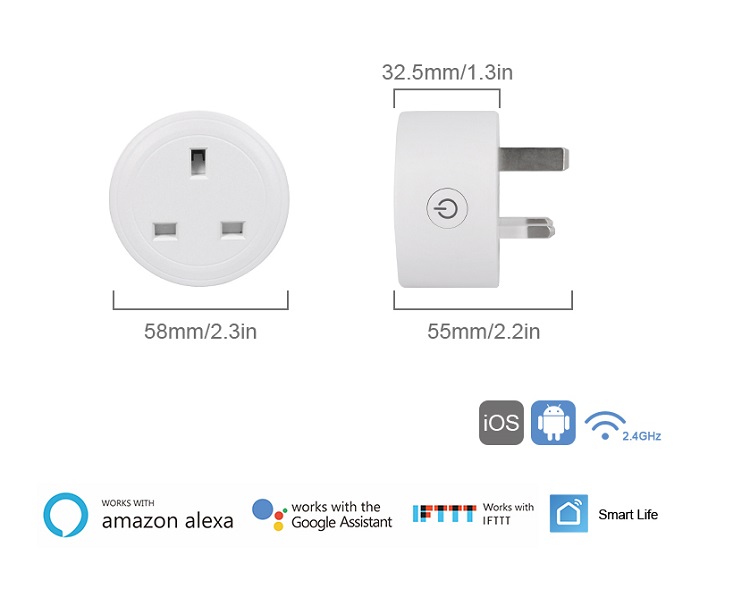 Ổ cắm điều khiển từ xa qua wifi BSD29 ( Bật tắt, hẹn giờ điện ở nhà dù bạn ở bất kì đâu ) - CÔNG SUẤT LỚN