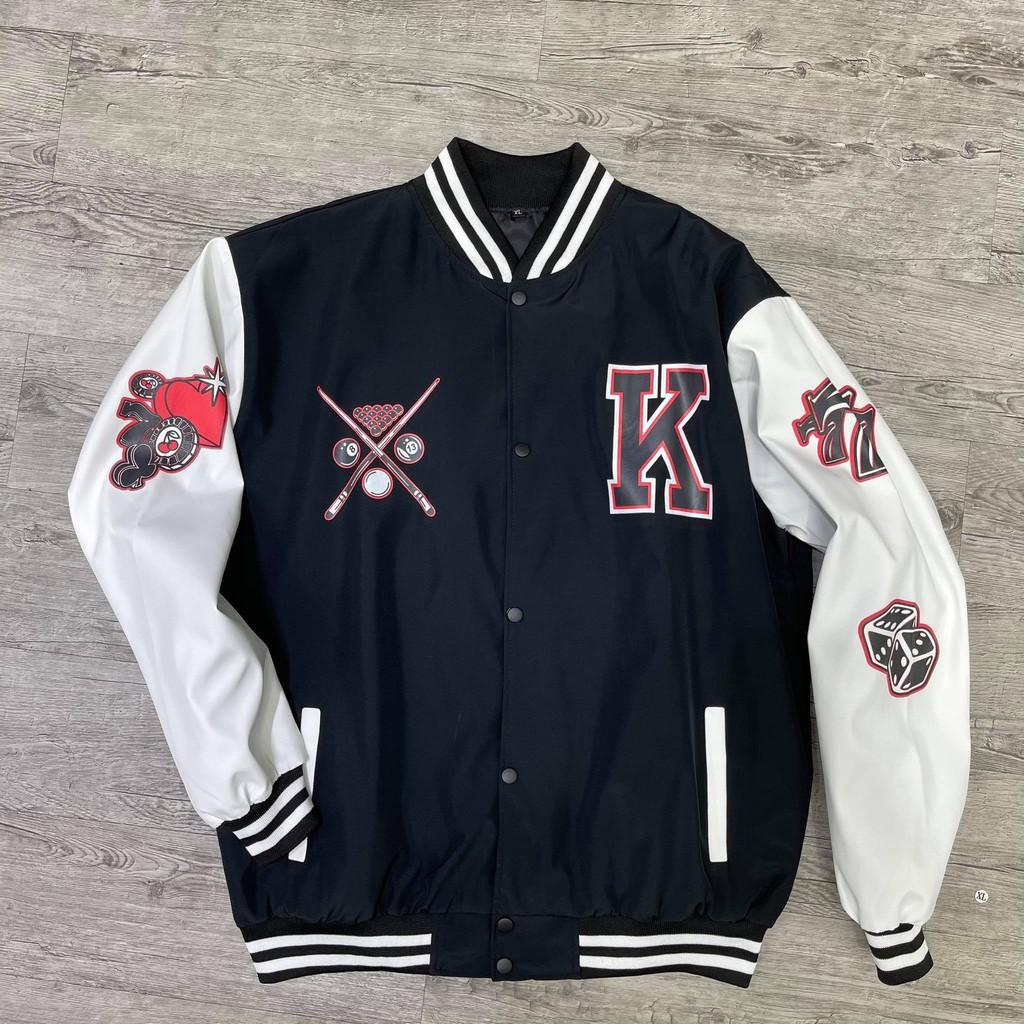 Áo khoác dù Áo varsity Bomber Kill System vài dù nam nữ Kun Shop