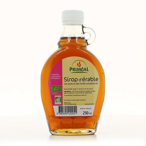 (Siro) Maple syrup cây phong loại C hữu cơ 250ml - Primeal (EkiBio)