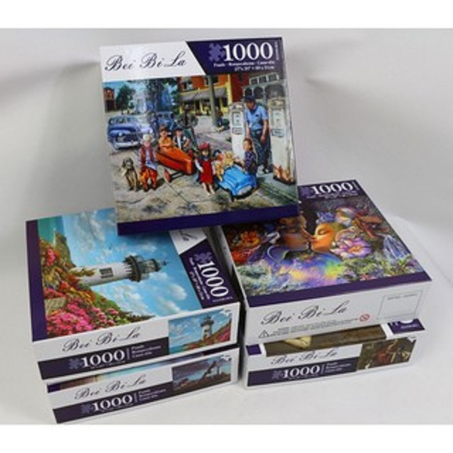 Tranh Ghép Hình 1000 Mảnh Phòng Khách Ngộ Nghĩnh Jigsaw Puzzle Randomcut 1000 Pcs (Kích Thước 70x50 cm)