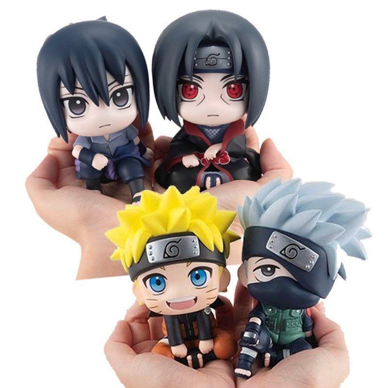 Set Mô hình Naruto chibi, bộ 4 mô hình nhân vật Naruto siêu đẹp (Naruto, Kakashi, Sasuke, Itachi