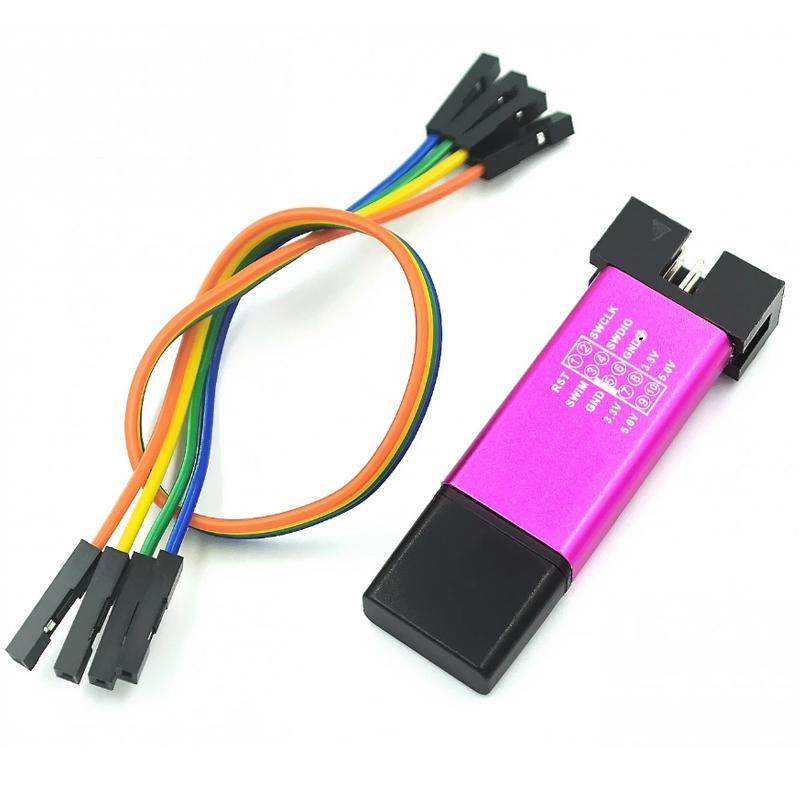 ST Link StLink St-Link v2 Mini STM8 STM32 Simulator Tải xuống lập trình lập trình với Cover DuPont Cáp ST Link V2