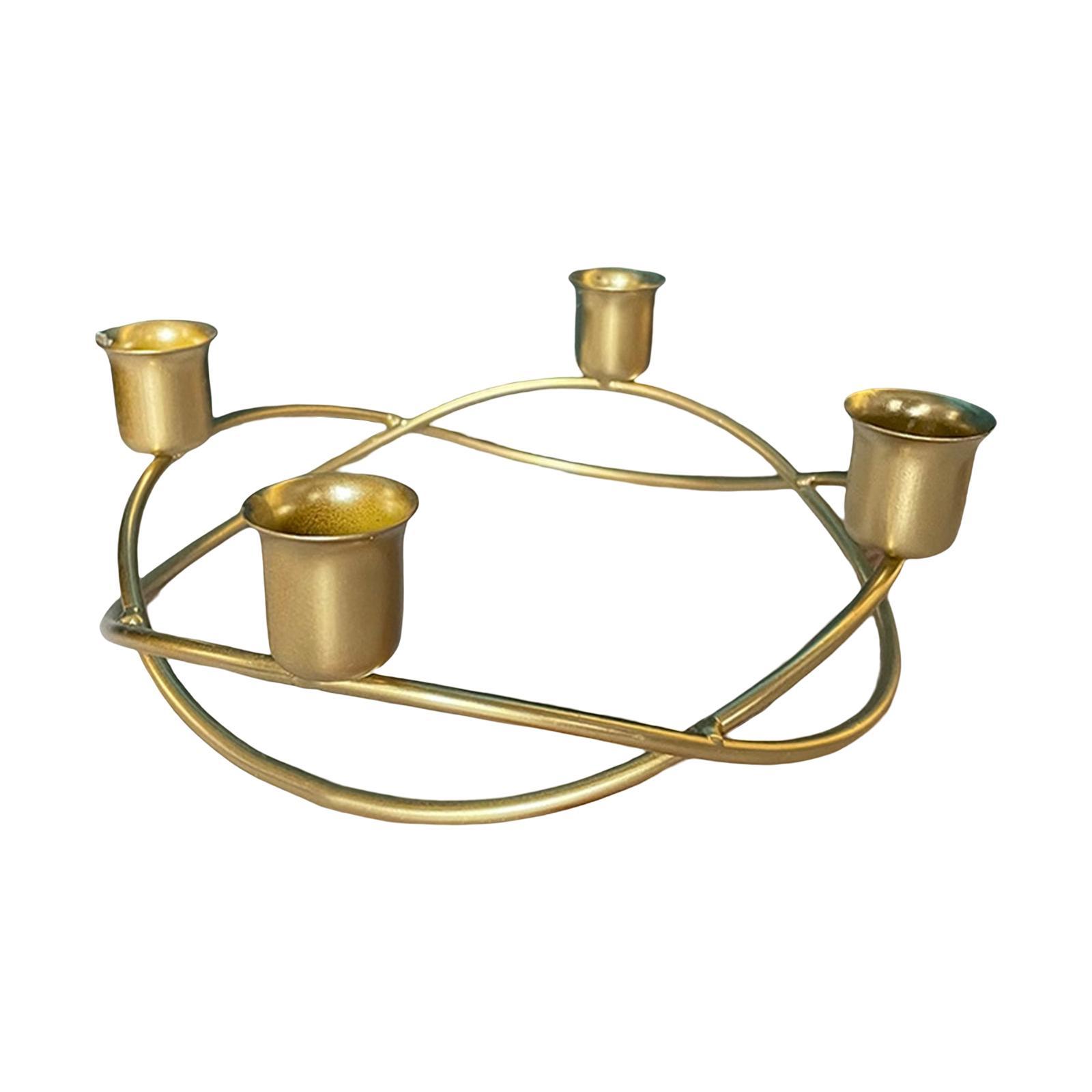 Candle Holder Wedding Table Home Home Decor Candle Holder Party Metal Stand Gold