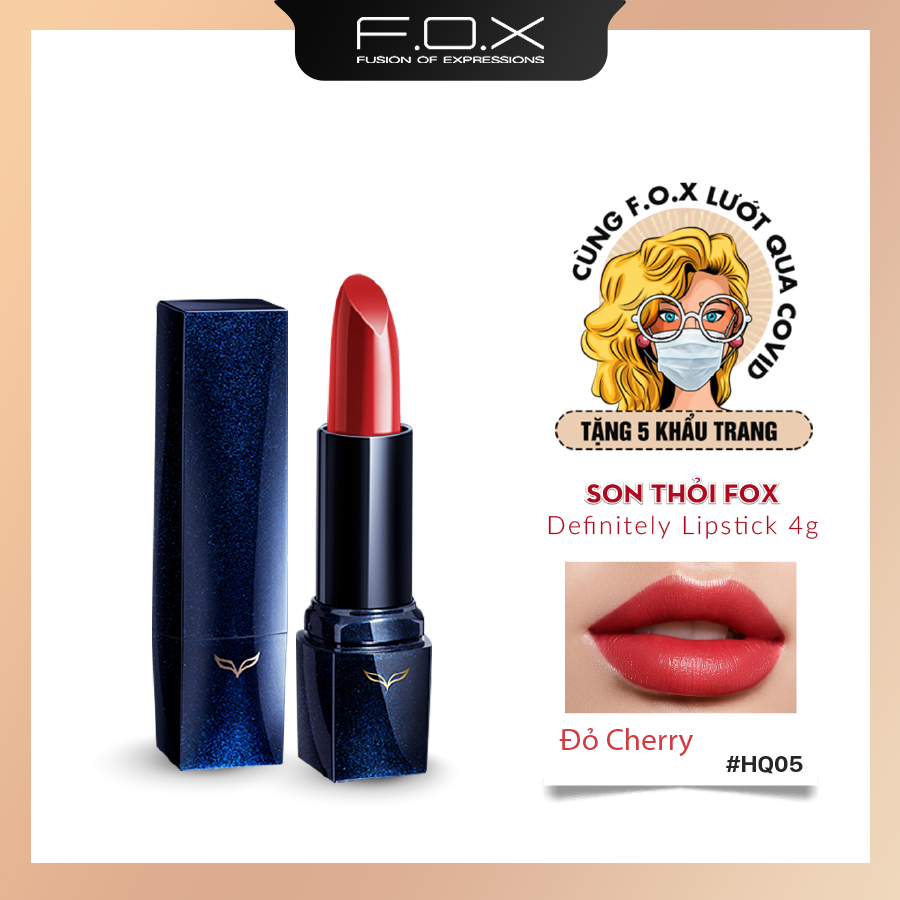 [TAIWAN COSMETICS] Son Thỏi FOX Definitely Lipstick 4g