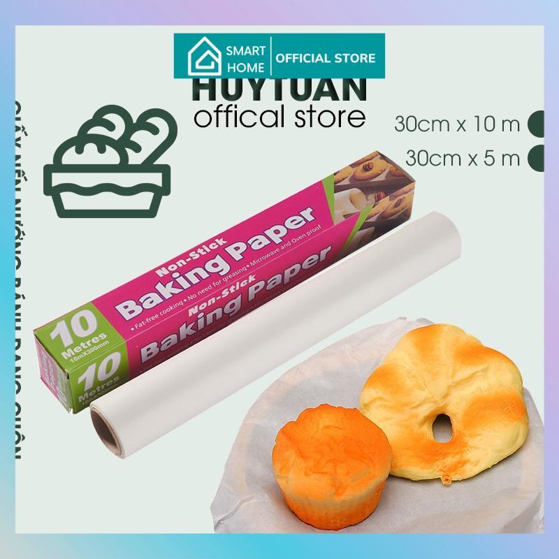 Giấy nến nướng bánh dạng cuộn 5 mét, 10 mét rộng 30cm - Giấy nướng bánh chống dính BAKING PAPER (GNC02)