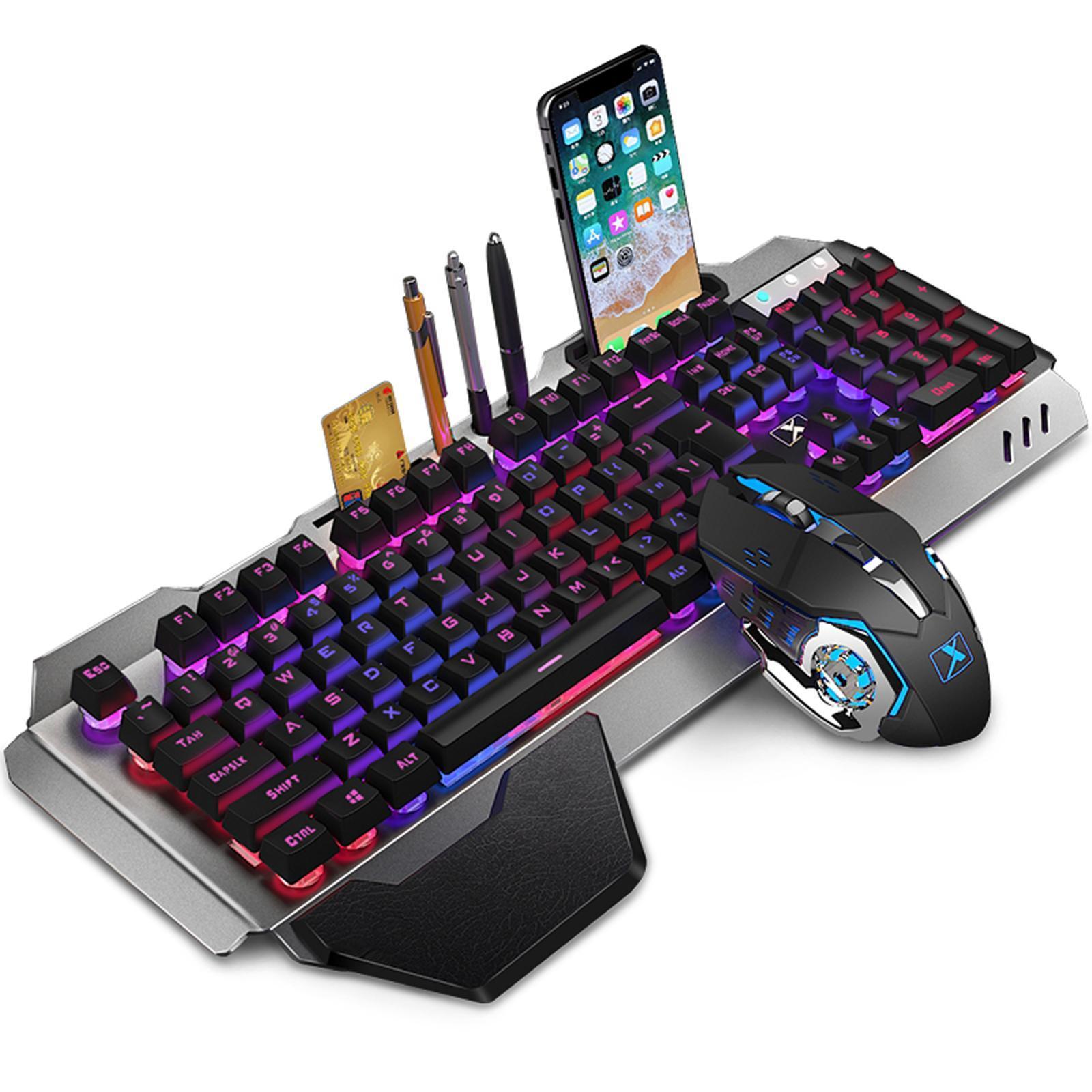 Gamer 2.4G Wireless Keyboard Mouse Set  Rechargeable