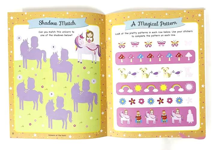 Unicorn Magic Sparkly Activity Case With Bubble Stickers