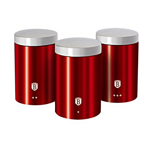 Bộ 3 hộp đựng Berlinger Haus BH/1343 - màu đỏ