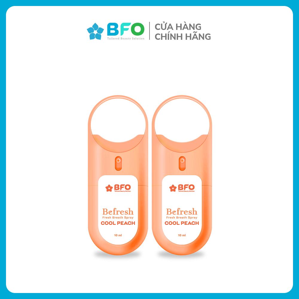 Combo 2 Xịt Thơm Miệng Befresh Cho Hơi Thở Thơm Mát Chỉ Trong 3 Giây Dung Tích 10ml